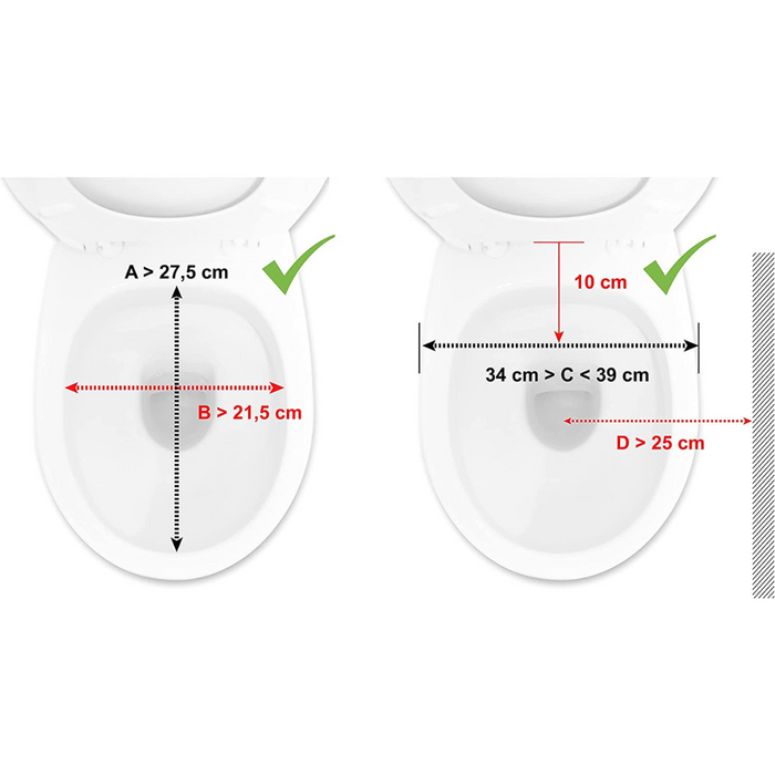Elevador WC con Reposabrazos (10 cm), Alza Inodoro para Adultos con Tapa | PEPE