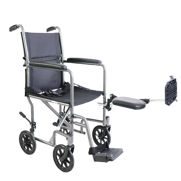 Alquiler Mensual - Silla de Ruedas Plegable Estrecha para Casa con Reposapiés Elevable | PEPE