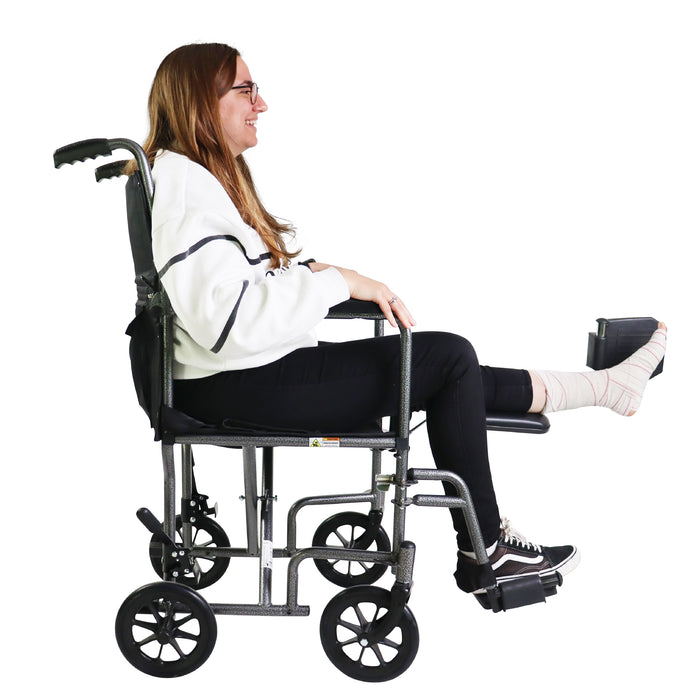 Alquiler Mensual - Silla de Ruedas Plegable Estrecha para Casa con Reposapiés Elevable | PEPE