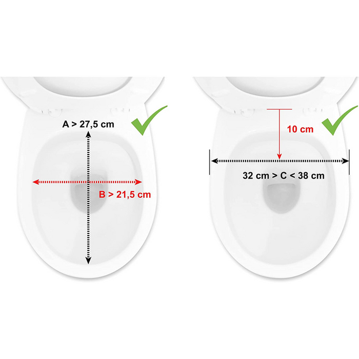 PEPE - Elevador WC Adulto con Tapa (15 cm de altura), Alzador WC Adulto,  Asiento Elevador WC Universal, Adaptador WC para Mayores y Minusválidos,  Elevadores Inodoros para Adultos : : Salud y