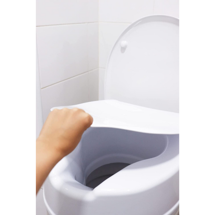 PEPE - Elevador WC Adulto con Reposabrazos (10 cm de altura), Alzador  Inodoro con Asas, y Tapa, Asiento Adaptador WC Mayores, Blanco. :  : Salud y cuidado personal
