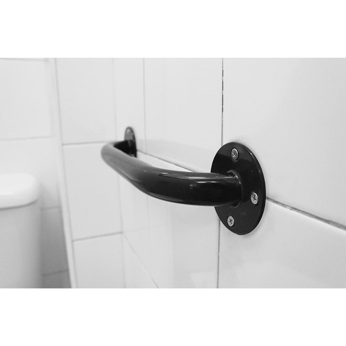 Asidero Baño 30 cm (x2 uds), Asa de Seguridad para Baño, Barra Baño Minusválido Negras| PEPE
