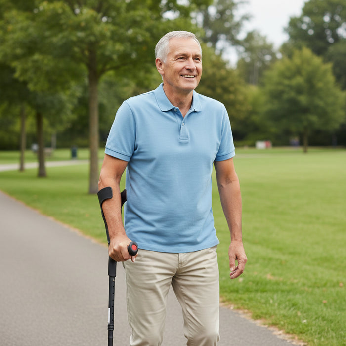 Muleta Plegable Adulto (x1 ud), Muleta Aluminio | PEPE | P10006