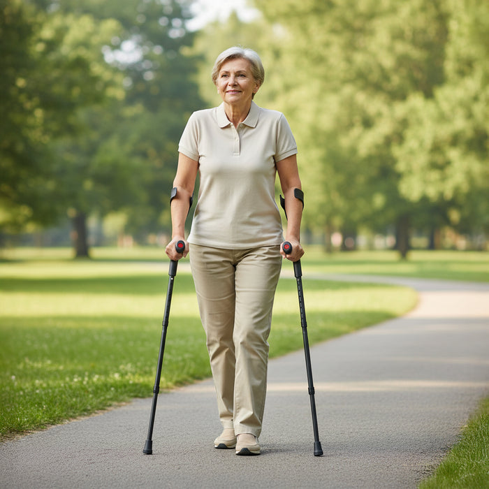 Muletas Plegables Adulto (x2 uds), Muletas Aluminio | PEPE | P10013