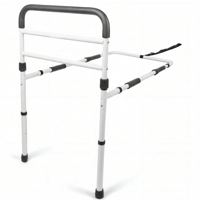 Barandilla Cama Adulto con Patas (Altura Somier de 26 a 41 cm), Barrera Cama Adultos Acolchada, Barandilla Protectora Cama Blanca | PEPE | P40026