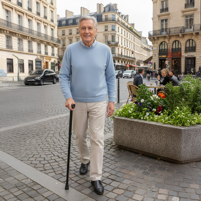Bastón Plegable, Bastones para Andar Personas Mayores Negro | PEPE | P10004