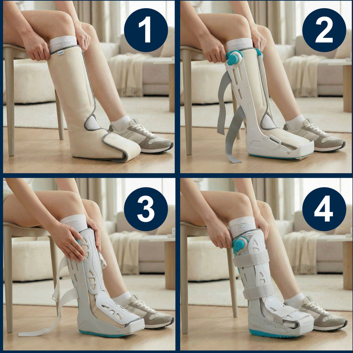 Bota Walker Larga, Bota Ortopédica Ajustable | KMINA | K60001 K60002 K60003