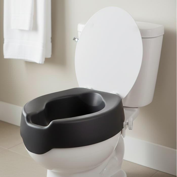 Elevador WC Blando (10 cm), Alza Inodoro para Adultos con Tapa | KMINA | K30005