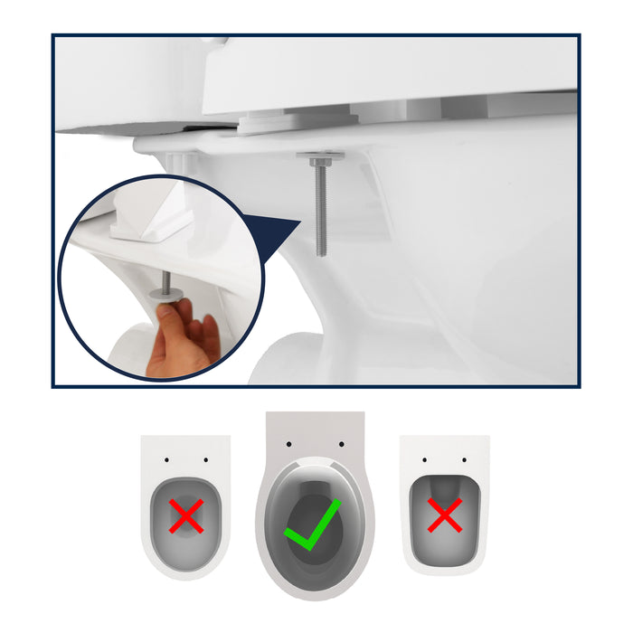 Elevador WC (7,5 cm) Duroplast, Alza Inodoro para Adultos con Tapa | KMINA | K30040