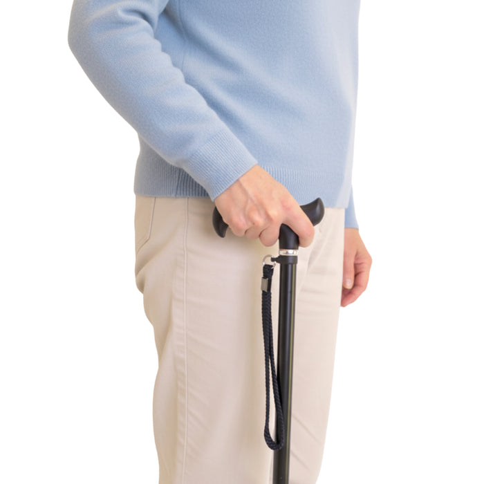 Bastón Extensible, Bastones para Andar Personas Mayores Negro Aluminio | KMINA | K10023