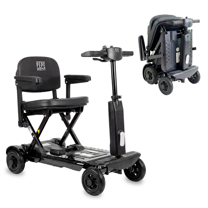 Scooter Plegado Eléctrico para Adultos Negro con Reposabrazos | PEPE | P10048