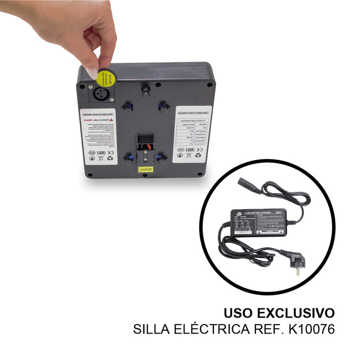 Batería Litio Extraíble 6,6Ah para Silla de Ruedas Eléctrica REF: K10076 | KMINA | K10076-B
