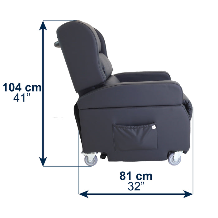 Sillón Elevador Relax Eléctrico con Asa, Sillón Relax Reclinable y Elevable Ortopédico, Sillón Levanta Personas Negro | KMINA | K40072
