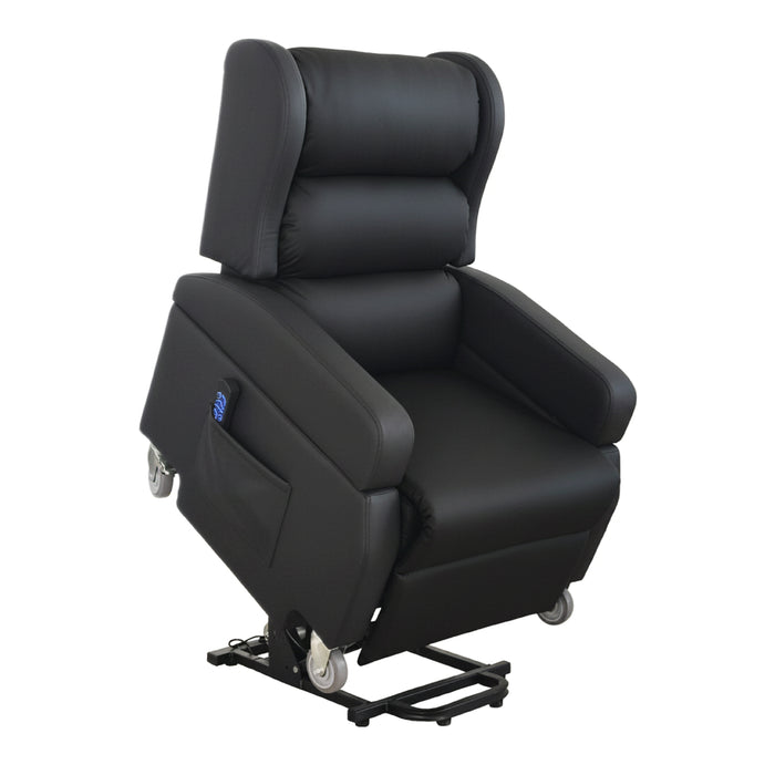 Sillón Elevador Relax Eléctrico con Asa, Sillón Relax Reclinable y Elevable Ortopédico, Sillón Levanta Personas Negro | KMINA | K40072