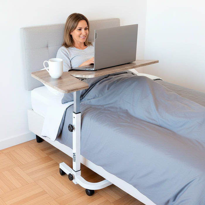 Mesa Auxiliar para Cama con Ruedas, Mesa Auxiliar Alta Hospital | KMINA | K40012