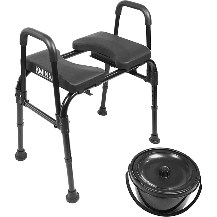 silla con inodoro cubo 