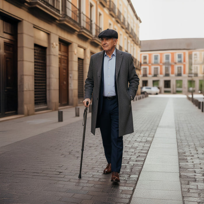 Bastón Plegable Fibra de Carbono, Bastones para Andar Personas Mayores | KMINA | K10018