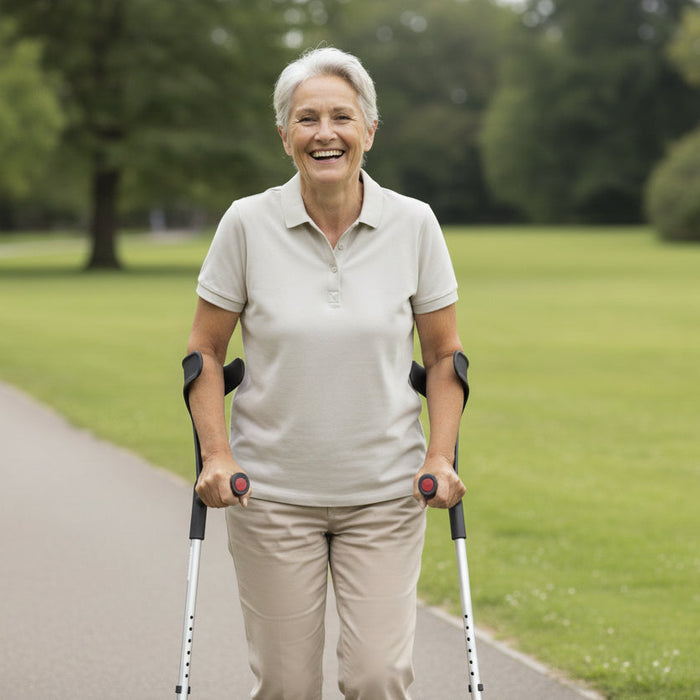 Muletas Ortopédicas Adulto (x2 uds), Muletas de Aluminio Regulables | PEPE | P10001