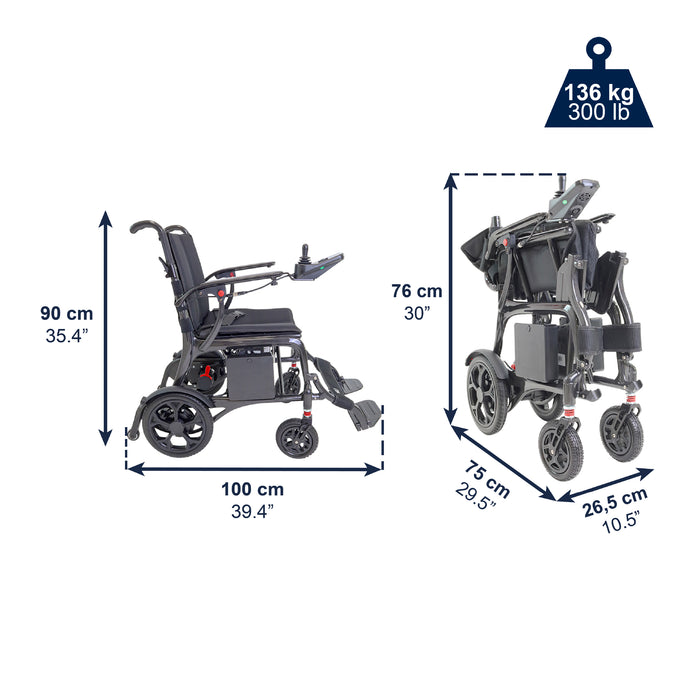 Silla de Ruedas Eléctrica Fibra Carbono | KMINA | K10076