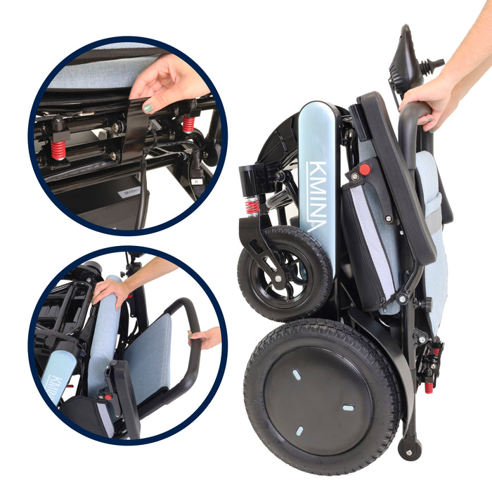 Silla de Ruedas Eléctrica Azul | KMINA | K10074