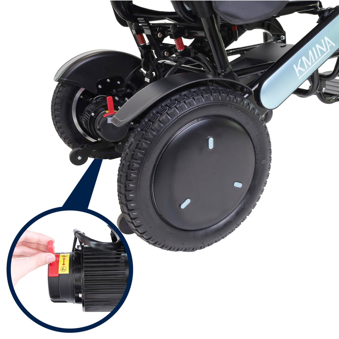 Silla de Ruedas Eléctrica Azul | KMINA | K10074