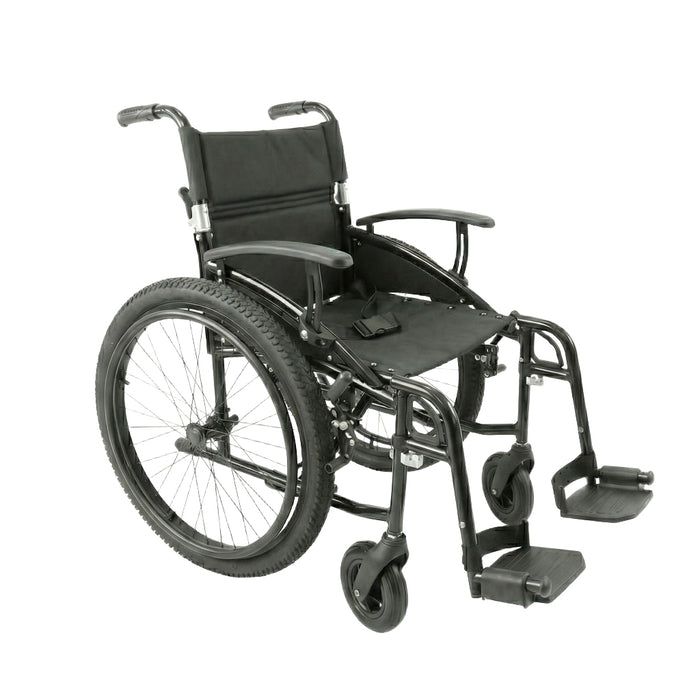 Silla de Ruedas Todoterreno Plegable (Asiento 46 cm), Sillas de Ruedas para Personas Mayores | KMINA | K10077