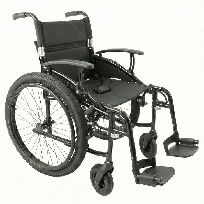 Silla de Ruedas Todoterreno Plegable (Asiento 46 cm), Sillas de Ruedas para Personas Mayores | KMINA | K10077