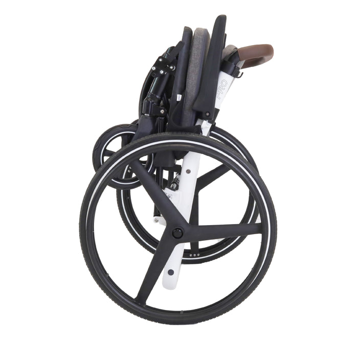 Silla de Ruedas Plegable Autopropulsable Ligera, Sillas Ruedas Autopropulsadas, Azul | KMINA PRO | K10084