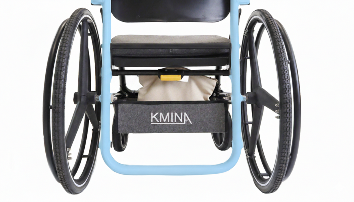 Silla de Ruedas Plegable Autopropulsable Ligera, Sillas Ruedas Autopropulsadas, Azul | KMINA PRO | K10084