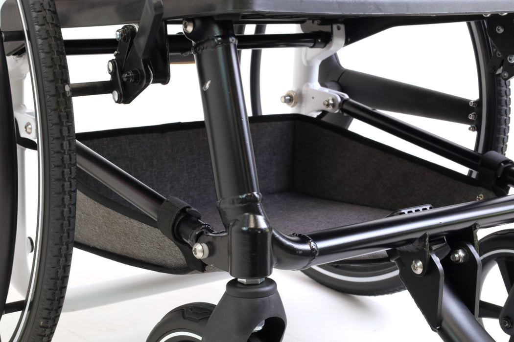 Silla de Ruedas Plegable Autopropulsable Ligera, Sillas Ruedas Autopropulsadas, Azul | KMINA PRO | K10084