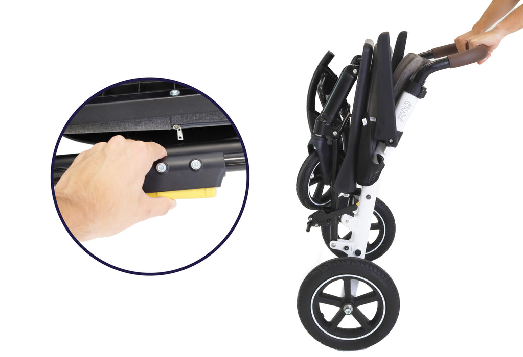 Silla de Ruedas Plegable y Ligera, Sillas Ruedas Transporte, Azul | KMINA PRO | K10082