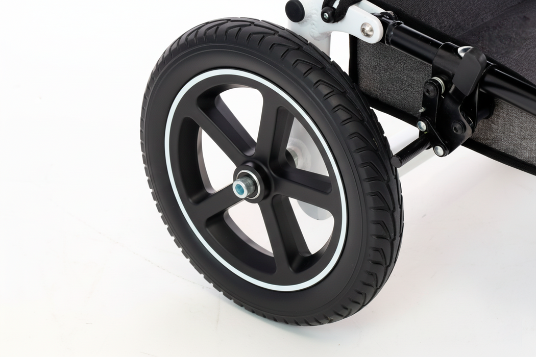 Silla de Ruedas Plegable y Ligera, Sillas Ruedas Transporte, Azul | KMINA PRO | K10082