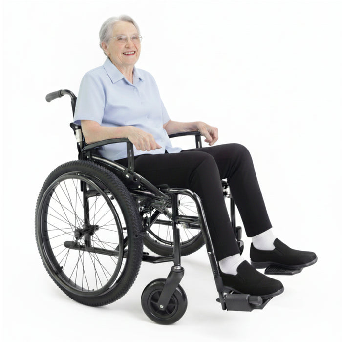 Silla de Ruedas Todoterreno Plegable (Asiento 46 cm), Sillas de Ruedas para Personas Mayores | KMINA | K10077