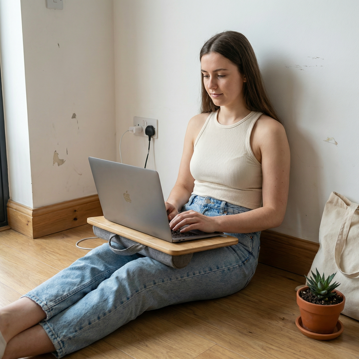 Soporte Portátil Cama, Soporte Ordenador Portátil Bambú | PEPE | P40011