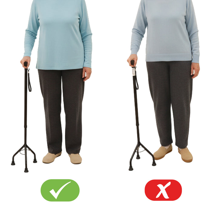 Bastón 3 patas, Bastón 3 apoyos Negro | PEPE | P10047