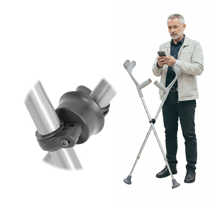 Clip Anticaída Muletas, Soporte Muletas Evita Caída | KMINA | K10086