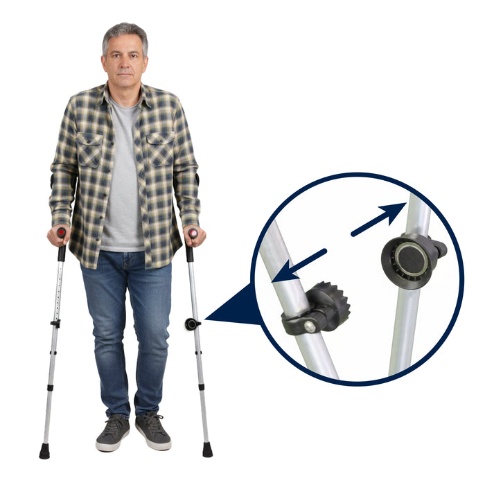 Clip Anticaída Muletas, Soporte Muletas Evita Caída | KMINA | K10086