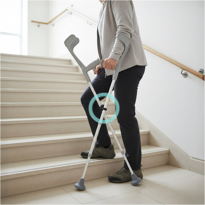 Clip Anticaída Muletas, Soporte Muletas Evita Caída | KMINA | K10086