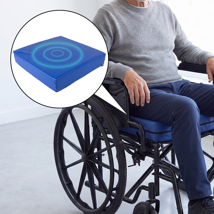 Anti-bedsore Cushion for Wheelchairs (42x42x8 cm, Medium Density), Postural Cushion for Seniors | PEPE | P40002