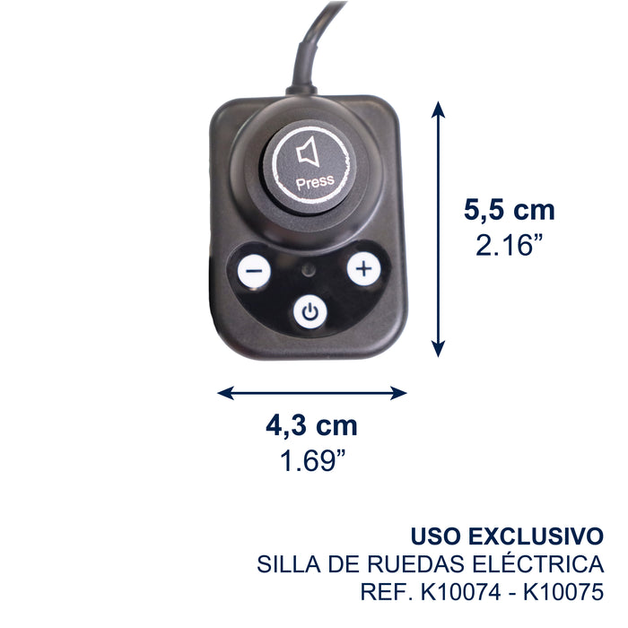 Controlador Auxiliar para Silla de Ruedas Eléctrica REF: K10074-K10075 | KMINA | K10080