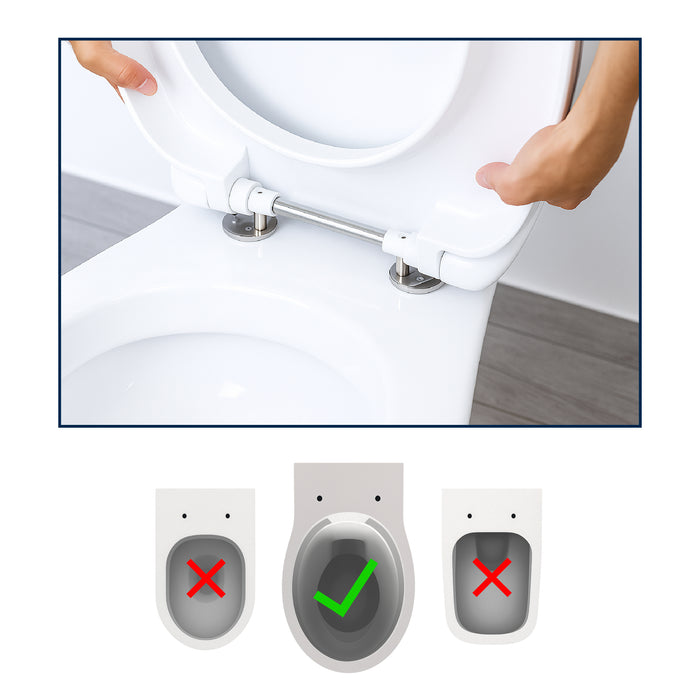 Elevador WC (5 cm) Duroplast, Alza Inodoro para Adultos con Tapa | KMINA | K30038