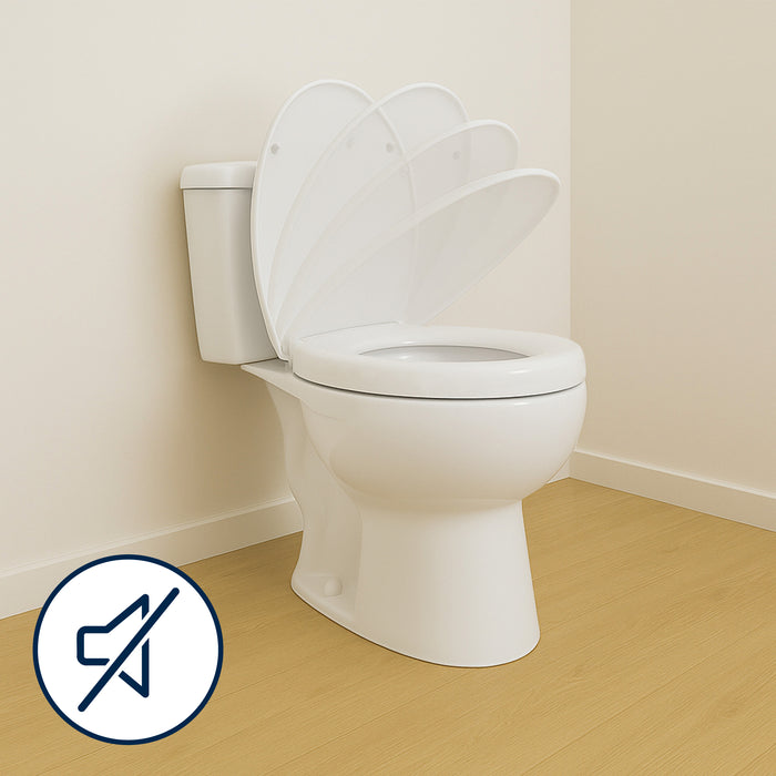 Elevador WC (5 cm) Duroplast, Alza Inodoro para Adultos con Tapa | KMINA | K30038