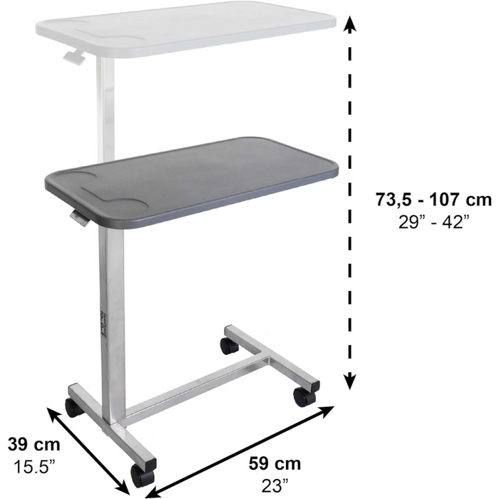 mesa auxiliar medidas altura