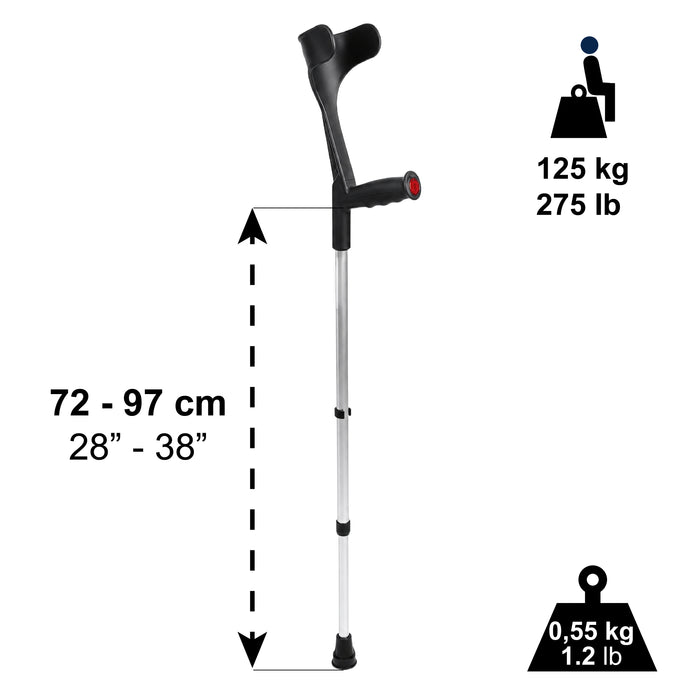Muletas Ortopédicas Adulto (x2 uds), Muletas de Aluminio Regulables | PEPE | P10001