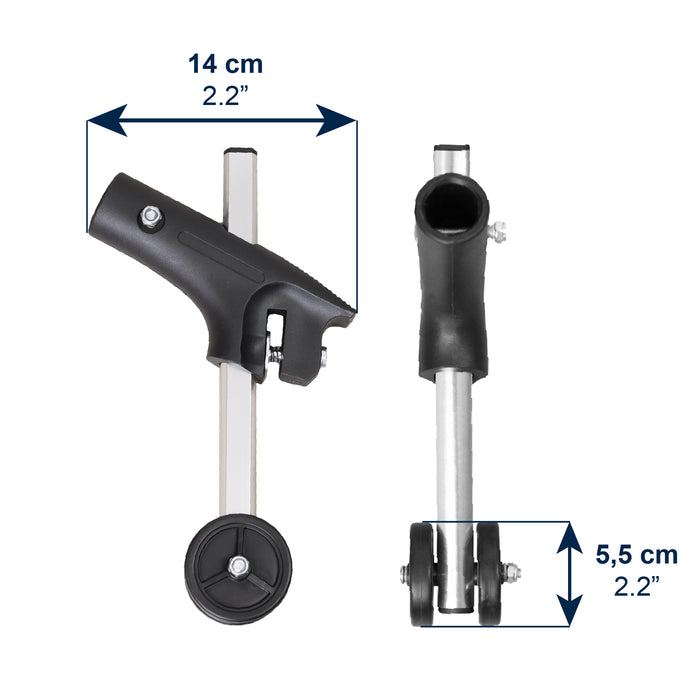 Ruedas Antivuelco para Silla de Ruedas, Ruedines Antivuelco (x2 uds) | KMINA | K10093