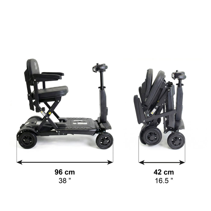 Scooter Plegado Eléctrico para Adultos Negro con Reposabrazos | PEPE | P10048