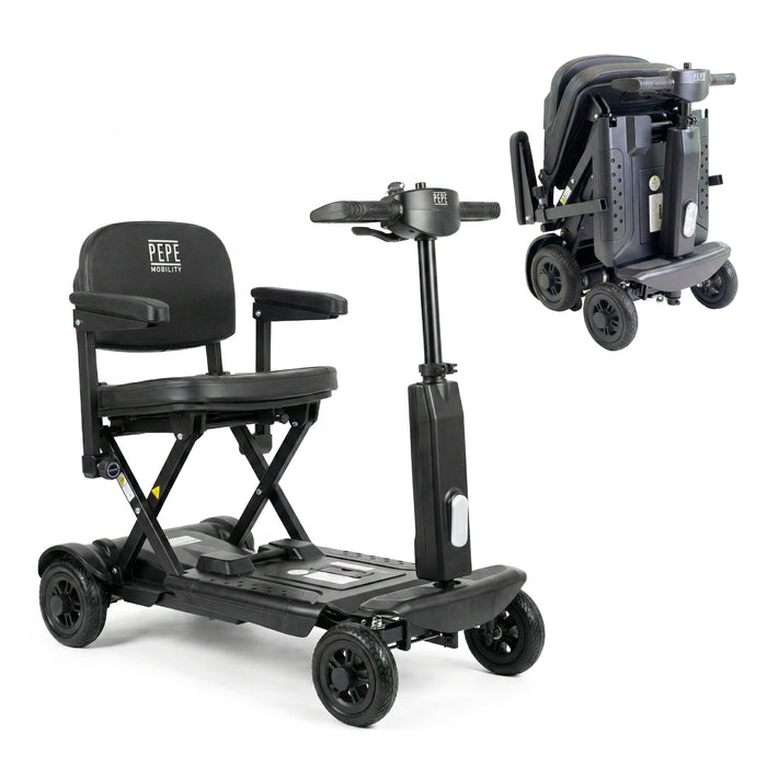 Scooter Plegado Eléctrico para Adultos Negro con Reposabrazos | PEPE | P10048