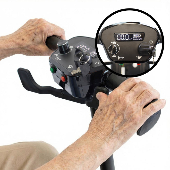 Scooter Plegado Eléctrico para Adultos Negro con Reposabrazos | PEPE | P10048