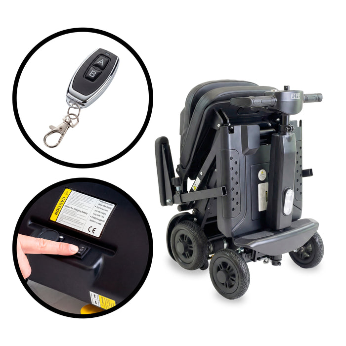 Scooter Plegado Eléctrico para Adultos Negro con Reposabrazos | PEPE | P10048