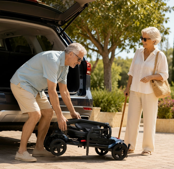 Scooter Ligero Eléctrico Plegable para Adultos Azul | KMINA | K10094